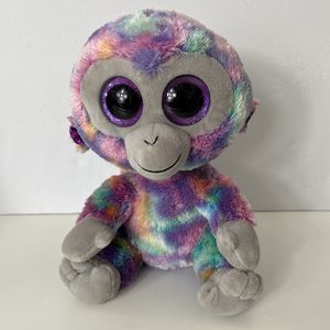 Zuri Beanie Boo TySilk Stuffed Animal Rainbow